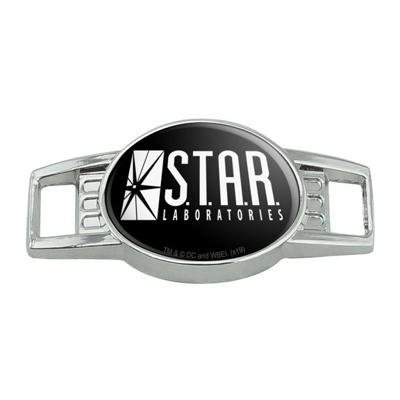 The Flash TV Series STAR Labs Logo Shoe Shoelace Shoe Lace Tag Runner Gym Charm Decoration