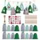 thumbnail image 3 of Bolsa con cordón para Calendario de Adviento de Navidad, bolsa colgante con cuenta regresiva para Calendario de Navidad, 24 días de regalo, 3 of 4