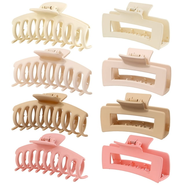 BESTAUty 8Pcs Clips Plástico Mate Peinado Clips Combinación Conjunto simple No resbaladiza pinza fue Bestauty Horquilla
