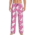 thumbnail image 1 of Fotbe Cute Poodle Dog Pantalones de Pijama para Hombre, Pantalones de Dormir, Pantalones de Casa con Cintura Ajustable y Bolsillos-Small, 1 of 6