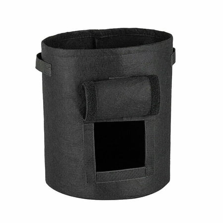 Garden Potato Planting PE Bags Vegetable Growing Cultivation Pot Planter(Black/S)