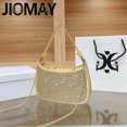thumbnail image 2 of JIOMAY - Bolso de mano elegante con diamantes de imitación, bolso de diseñador de lujo, bolsos glamorosos para mujer, bolso de mano de noche, bolsos de hombro para fiesta, 2 of 5