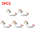 thumbnail image 1 of 1-5pc Inflatable Cup Holder Flamingo Drink Holder Swimming Float Bathing Pool Toy Party Decoration Bar Coasters Pool Accessories 5 PCS, 1 of 6