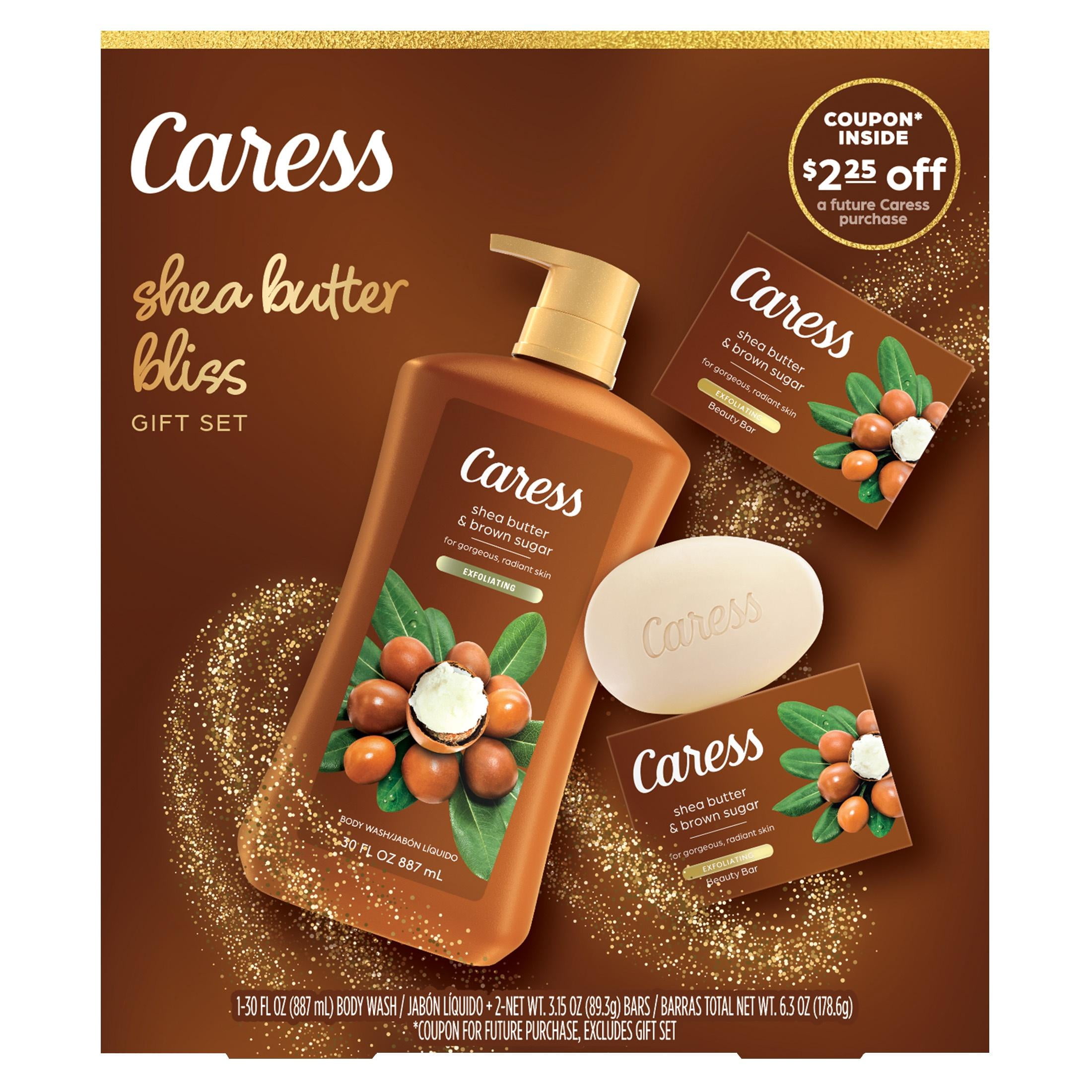 Caress Shea Butter Bliss Body Wash for Women Skincare Gift Set