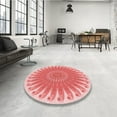 thumbnail image 4 of Ahgly Company Machine Washable Indoor Square Transitional Pastel Pink Area Rugs, 8' Square, 4 of 7