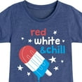 thumbnail image 3 of Instant Message - Red, White, & Chill Classic Ice Cream Truck Popsicle - Toddler & Youth Girls Short Sleeve Graphic T-Shirt, 3 of 6