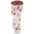 thumbnail image 3 of Northlight Snowman "Let It Snow" Wired Craft Christmas Ribbon 2.5" x 10 Yards, 3 of 5