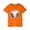 Orange-03, variant on STETMN Girls Baseball Shirt for Game Day: Cute Short Sleeve Baggy Tee with Sports Print, 3-10Y