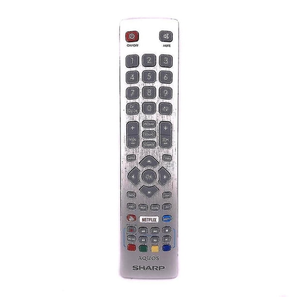 Genuine Sharp Aquos Smart TV Remote Control - Model SHW/RMC/0115, Silver, Wireless