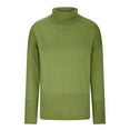 thumbnail image 5 of Spring Saving Savings Clearance 2025!GaThRRgYP Womens Sweaters Plus Size,Women's Knitting Pullover Solid Color High Collar Loose Casual and Winter Women's Sweater, 5 of 6