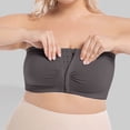 thumbnail image 2 of Vrotazzy Plus Size Front Closure Push Up Wireless Bra Racerback Bandeau Shirt Bust Seamless Daily Comfort, 2 of 7