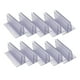 thumbnail image 1 of Paquete de 10 tarjeteros, soportes transparentes para tarjetas de productos, protector contra estornudos, tarjeteros, soporte de paneles para áreas de 5 cm x 4 cm x 32 cm Baoblaze titular de la señal, 1 of 8