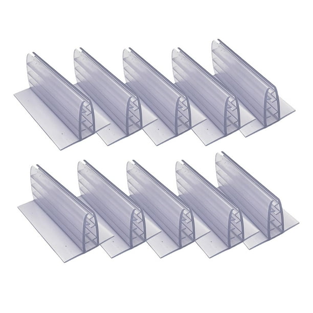 Paquete de 10 tarjeteros, soportes transparentes para tarjetas de productos, protector contra estornudos, tarjeteros, soporte de paneles para áreas de 5 cm x 4 cm x 32 cm Baoblaze titular de la señal