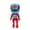 D, variant on Motorcycle Helmet Robot Toy with Detailed Racing Suit and Helmet Design, Single Piece, Red and Blue, for Boys and Racing Fans, Collectible Figurine