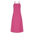 thumbnail image 6 of SHTXOZHI Spaghetti Strap Dresses for Women Summer Sleeveless Casual Beach Sundress with Pockets, 6 of 7