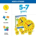 thumbnail image 3 of Learning Resources Classroom Clock Kit - Preschool Must Have, Teaching Time Activity , About Flash Time Cards, Montessori Toys, Math Manipulatives, G, 3 of 8