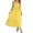 Yellow, variant on Penkiiy Women's Summer Casual Short Sleeve Crewneck Swing Dress Flowy Tiered Maxi Beach Dress with Pockets L Green