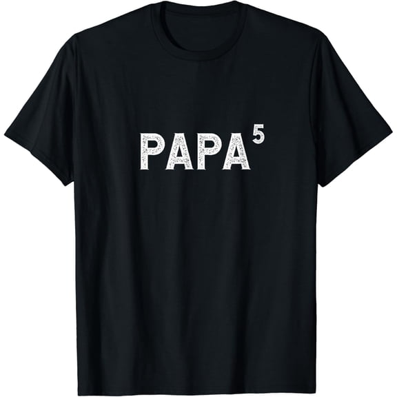 Papa 5 For Grandpa With 5 Grand T-Shirt