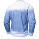 thumbnail image 5 of Blusas y camisas de manga larga con cuello redondo y degradado para hombre, blusas casuales con botones y cuello redondo, blusas de poliéster para hombre, 5 of 7