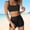 Black, variant on Women's Elegant Tankini With High Withed Swim Top And Bottom Stylish Poolwear For Summer Beachwear Comfort And Fit Girls plus Size Swimsuits 18-20 50s Swimsuits for Women Two Piece Outfits for Women