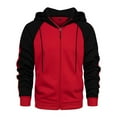 thumbnail image 3 of Men's Hoodies Pullover Casual Solid Color Sports Outwear Sweatshirts, 3 of 5
