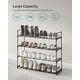 thumbnail image 3 of Zapatero SONGMICS, almacenamiento metálico de 4 niveles, 20 pares, negro, 3 of 7