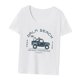 thumbnail image 5 of Camiseta de manga corta para mujer, ropa blanca, ropa de calle, camisetas gráficas elegantes de verano, camisetas para viajes, vacaciones M, 5 of 10