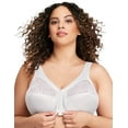thumbnail image 2 of Glamorise Womens Magic Lift Front-Hook Wirefree Bra, 46DD, White, 2 of 7