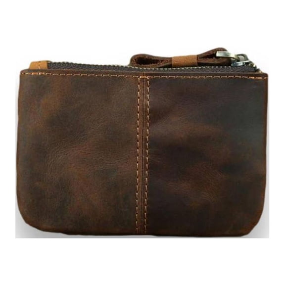 Steel Horse Leather The Cael | Handmade Leather Coin Purse with Zipper