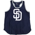 thumbnail image 1 of G-III Sports Camiseta sin mangas con espalda cruzada y logotipo de los Padres de San Diego para mujer sdp XS, 1 of 2