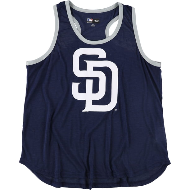 G-III Sports Camiseta sin mangas con espalda cruzada y logotipo de los Padres de San Diego para mujer sdp XS