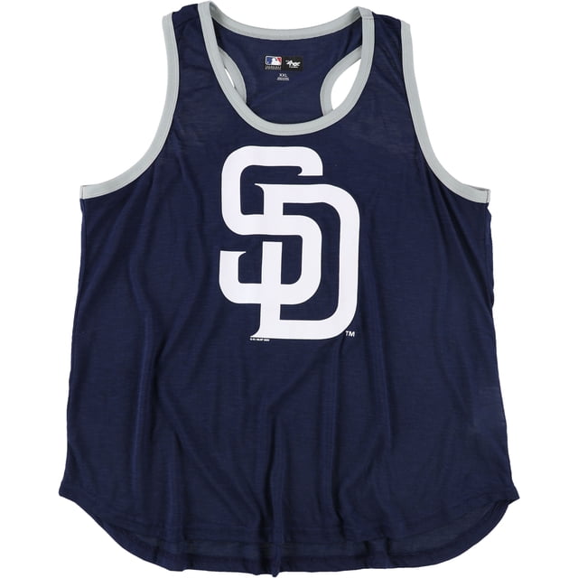 G-III Sports Camiseta sin mangas con espalda cruzada y logotipo de los Padres de San Diego para mujer sdp XS