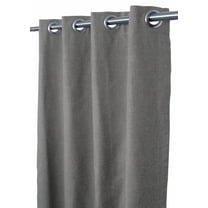 Sunbrella Cast Slate Indoor/Outdoor Curtain Panel by Sweet Summer Living, 50" x 84" with Stainless Steel Grommets