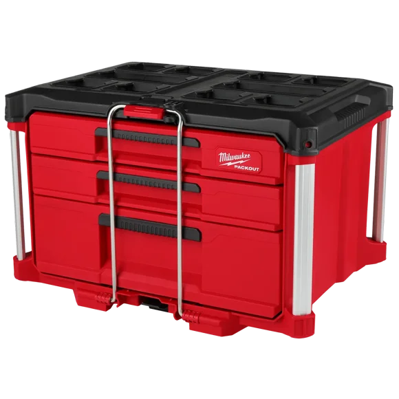 Milwaukee Tool PACKOUT 22 in. Modular 3-Drawer Multi Drawer Tool Box with Metal Reinforced Corners