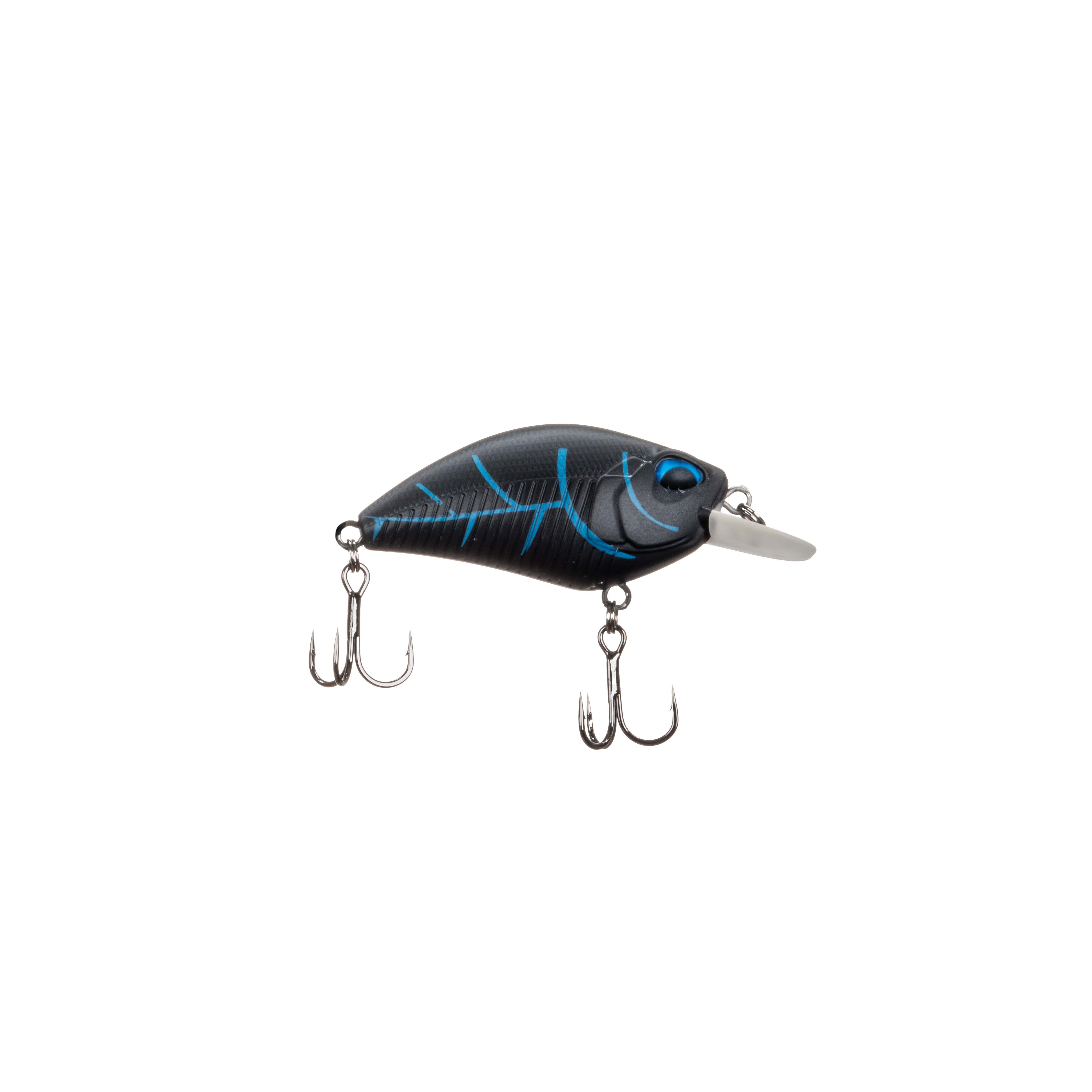 (3 pack) Ozark Trail 1/3 oz Bass Fishing Square Bill Crankbait, Nightwalker