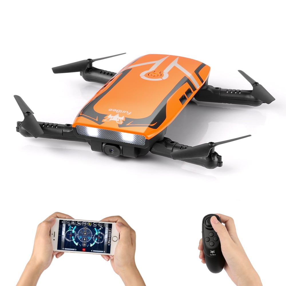 RC Quadcopter with 720P HD Wi-Fi Camera, FPV Mini Drone H818 Selfie Drone  Foldable with Protective Case Gravity Sensor Control Altitude Hold for Kids  