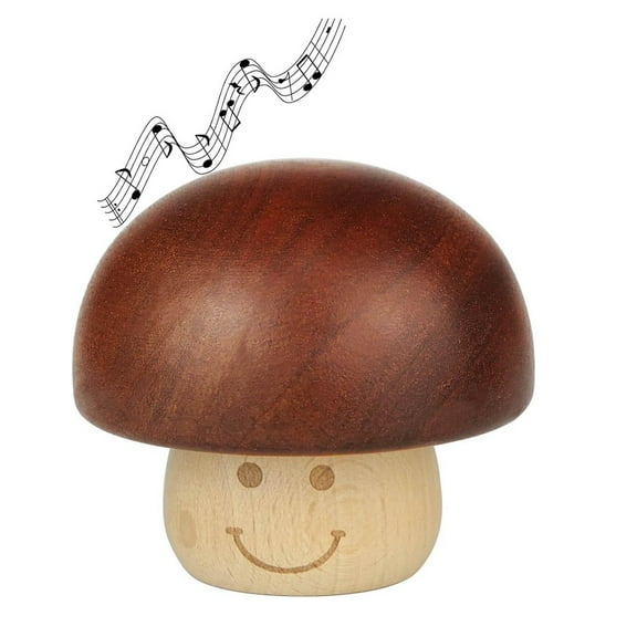 You are Music Box, Wood Engraved Vintage Cute Mushroom Wind Up Musical Gifts for Boyfriend Woman Husband