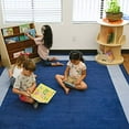 thumbnail image 4 of ECR4Kids ELR-FA1163-44EC 7.5 x 12 ft. Rectangle Two-Tone Area Rug, Blue, 4 of 5