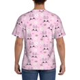 thumbnail image 3 of Vsdgher Rabbit Face Print Men's Dry Fit Mesh Athletic Shirts Moisture Wicking Tennis T-Shirt Tops, 3 of 9