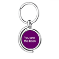 thumbnail image 1 of The Respectful Superior Art Deco Fashion Rotating Keychain Metal Keyring Holder, 1 of 2