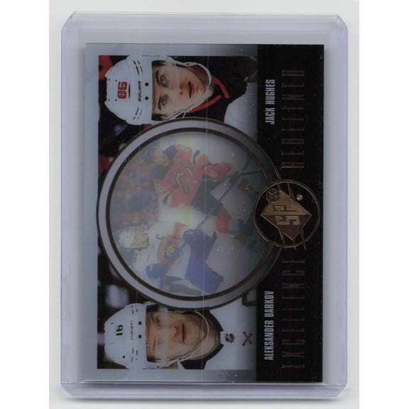 2024-25 Upper Deck SPx Excellence Redefined EX-5 Jack Hughes Aleksander Barkov Hockey Card