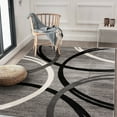 World Rug Gallery Contemporary Abstract Circles Design Area Rug Blue 6