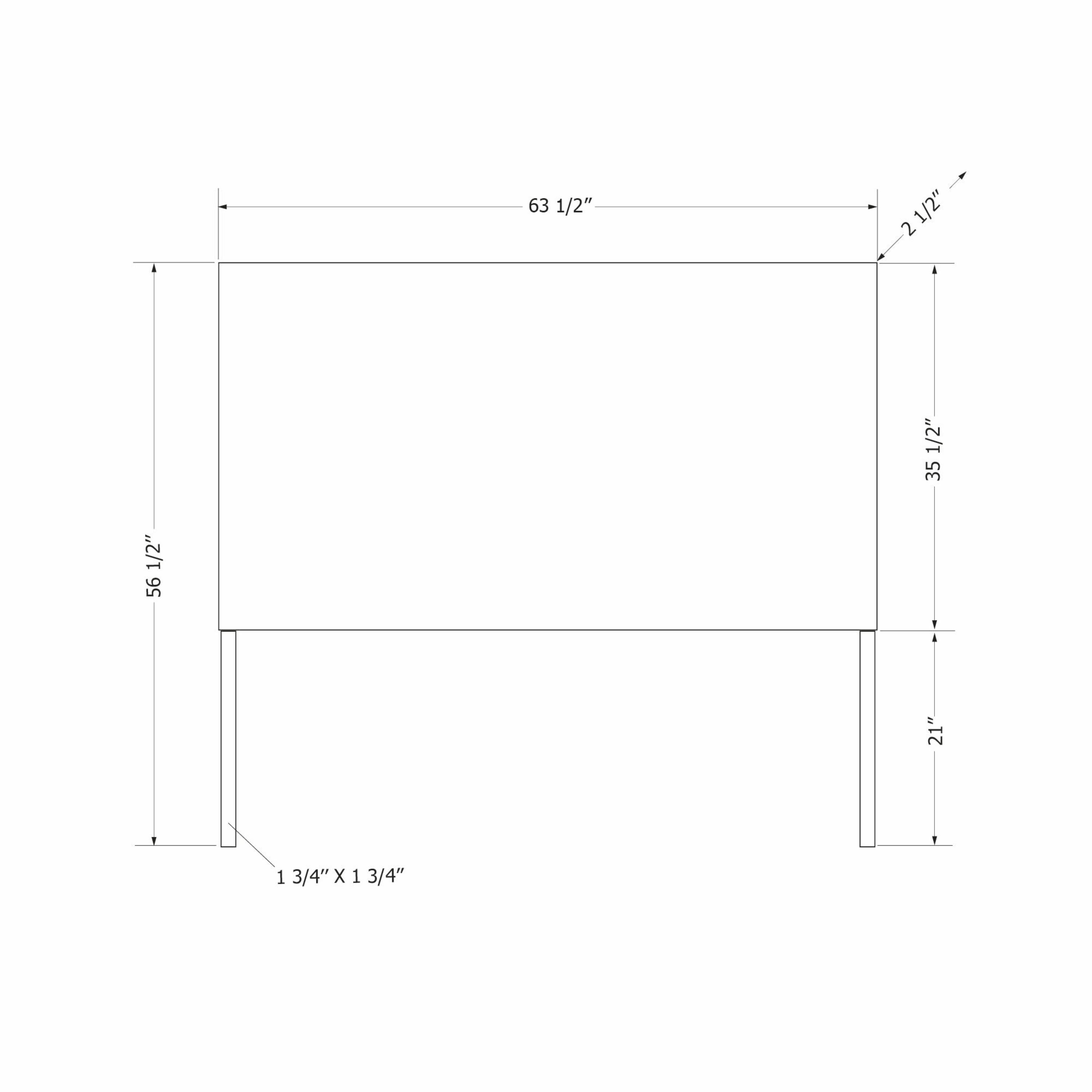 Standard width 2024 of queen headboard