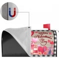thumbnail image 5 of Valentines Mailbox Covers Magnetic Standard Size 18 X 21 Red Love Heart Floral Black Buffalo Plaid Mailbox Cover Holiday Decorations Mailbox Wrap Post Letter Box Cover Decor for Home Outdoor Garden, 5 of 6
