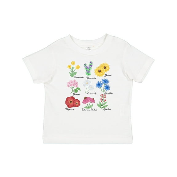 Inktastic Italian Wild Flower Chart Boys or Girls Baby T-Shirt