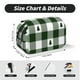 thumbnail image 5 of Disketp Green White Lumberjack Plaid Estuche de Lápices de Doble Capa con Tapa Abatible y Cremallera, Organizador Escolar para Adolescentes y Adultos, 5 of 7