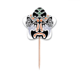 thumbnail image 1 of Tête d'Opéra de Pékin Coloré Longhumen Cure-Dent Drapeaux Star Lable Cupcake Pics, 1 of 3