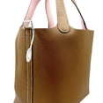 thumbnail image 2 of Pre-Owned HERMES Picotin Lock PM Eclat Gold Rose Sakura Taurillon Clemence Handbag for Men and..., 2 of 16