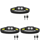 thumbnail image 1 of Linterna frontal de 300 lúmenes, lámpara de cabeza inteligente con luz de 4 engranajes para acampar, correr y caminar, 1 of 6