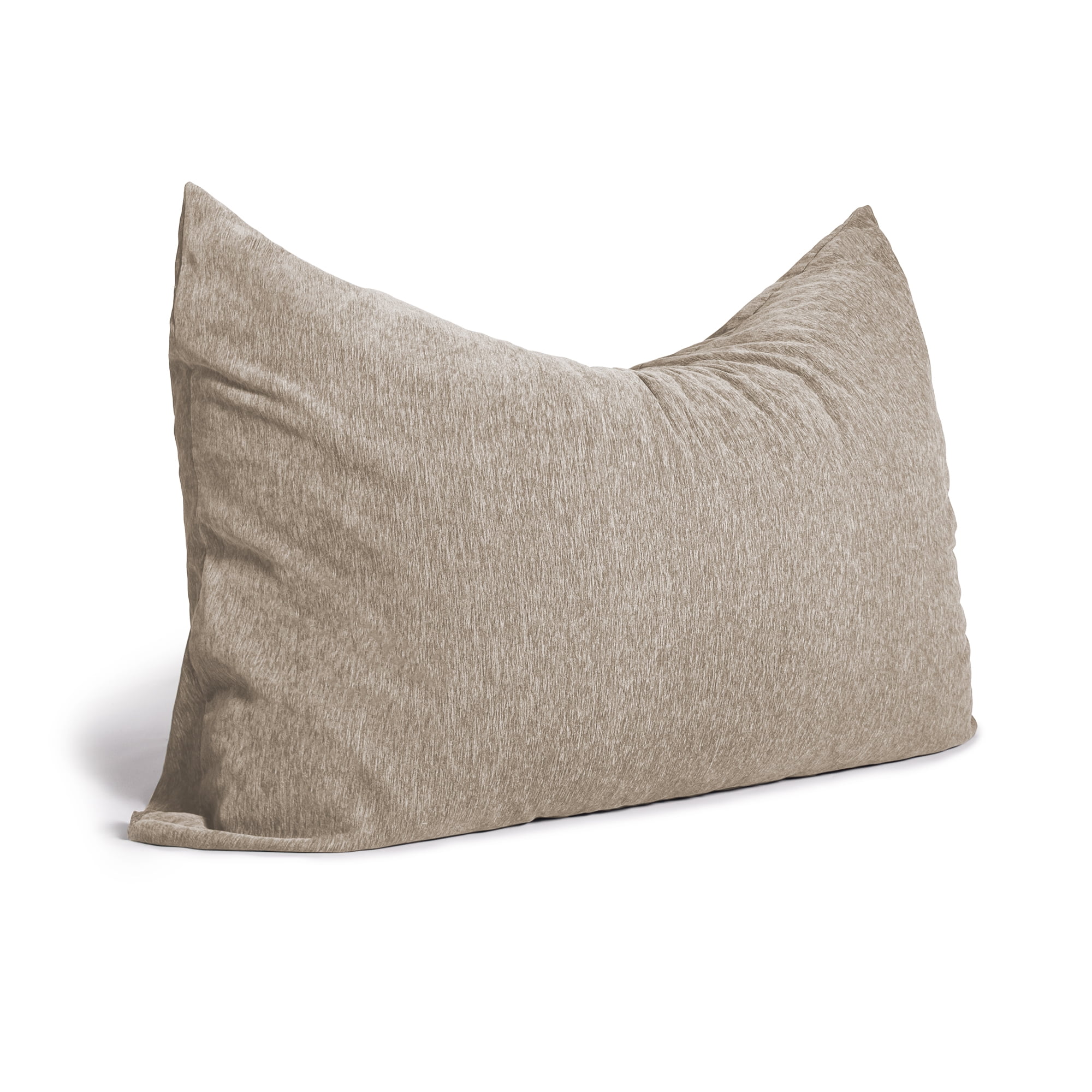 Jaxx Saxx 3.5 Foot Giant Décor Floor Pillow, Premium Luxe Fur - Silver Fox